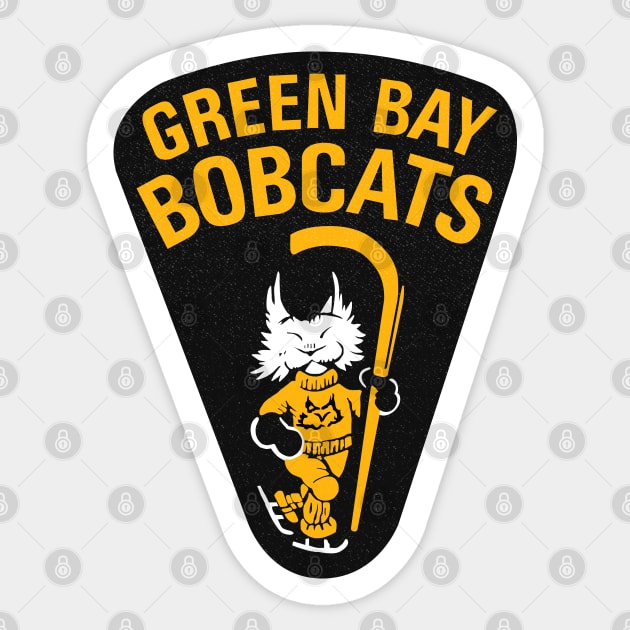 Classic Green Bay Bobcats Hockey Sticker by LocalZonly